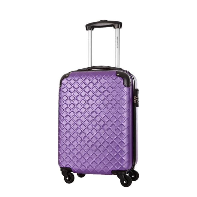 Platinium Violet Sifnos 4 Wheel Suitcase 56cm