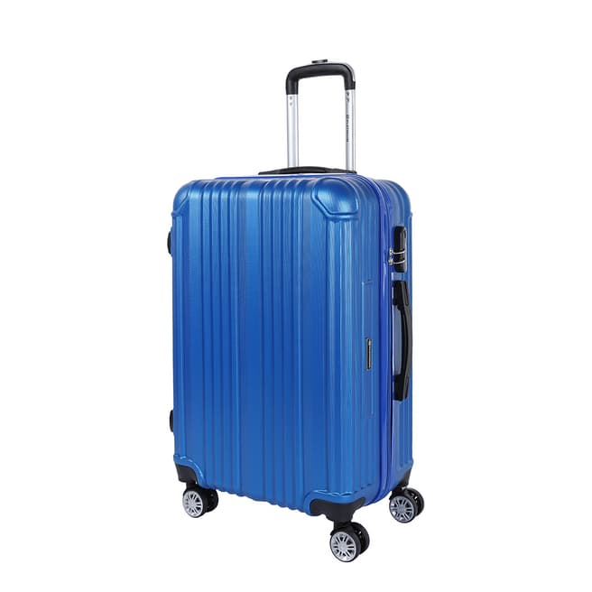 Platinium Blue Rockland 8 Wheel Suitcase 66cm