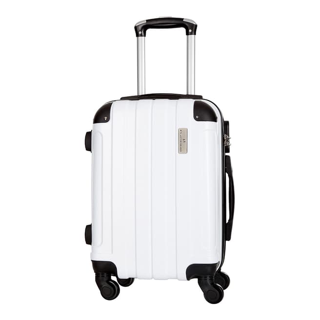 Platinium White Delos 4 Wheel Suitcase 66cm