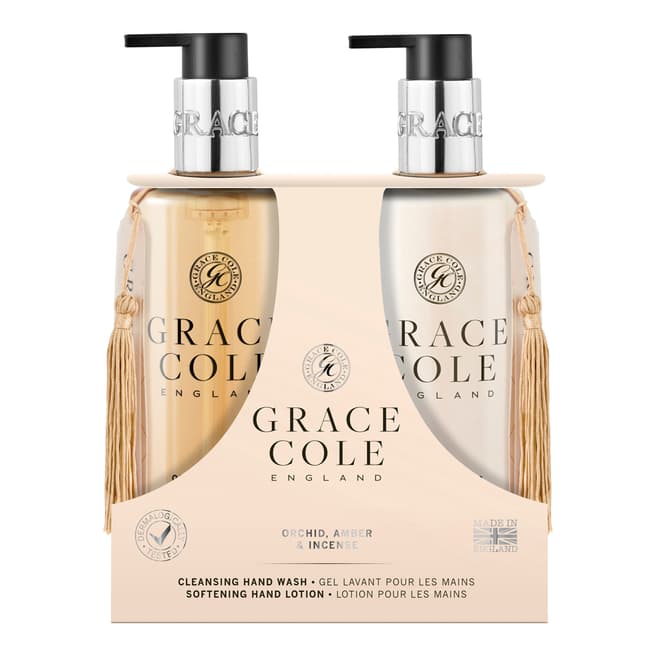 Grace Cole Orchid Amber & Incense 500ml Hand Care Duo