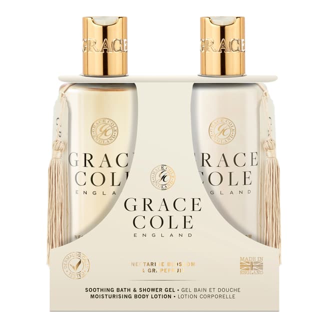 Grace Cole Nectarine Blossom & Grapefruit 300ml Body Care Duo