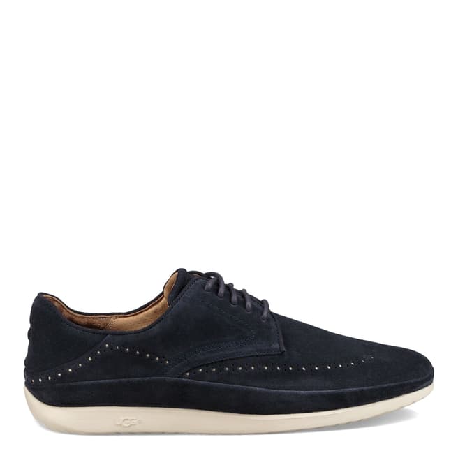 UGG Navy Suede Cali Wing-Toe Derby Shoes 