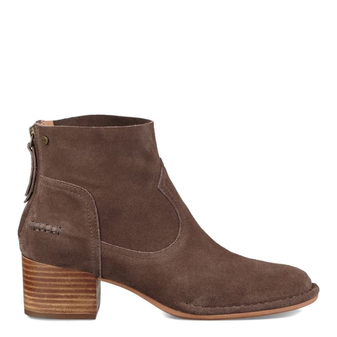 UGG Taupe Suede Bandara Ankle Boots