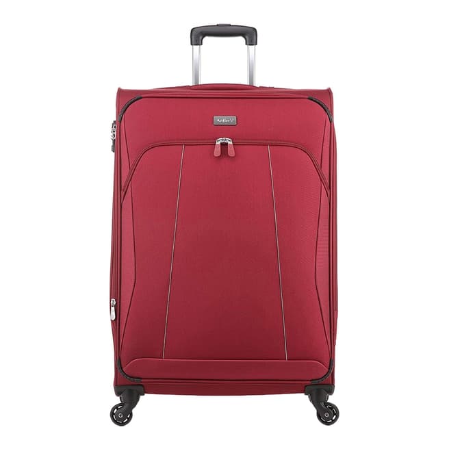 Antler Red Galaxy Exclusive 4 Wheel Spinner Suitcase - 78cm