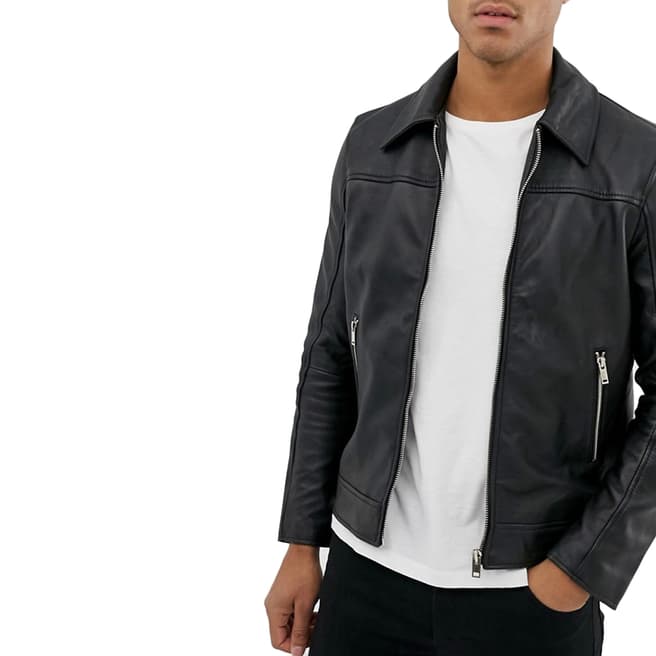 Bolongaro Trevor Black Artesia Leather Jacket