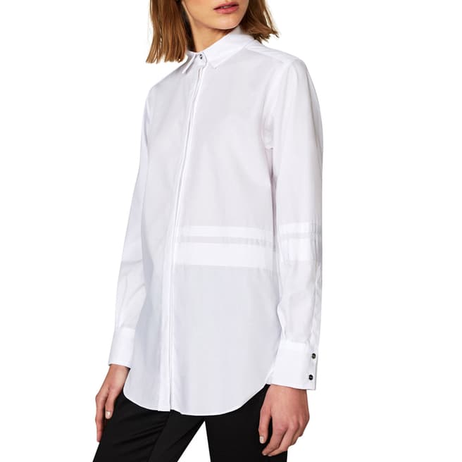 Outline White Queens Road Cotton Shirt