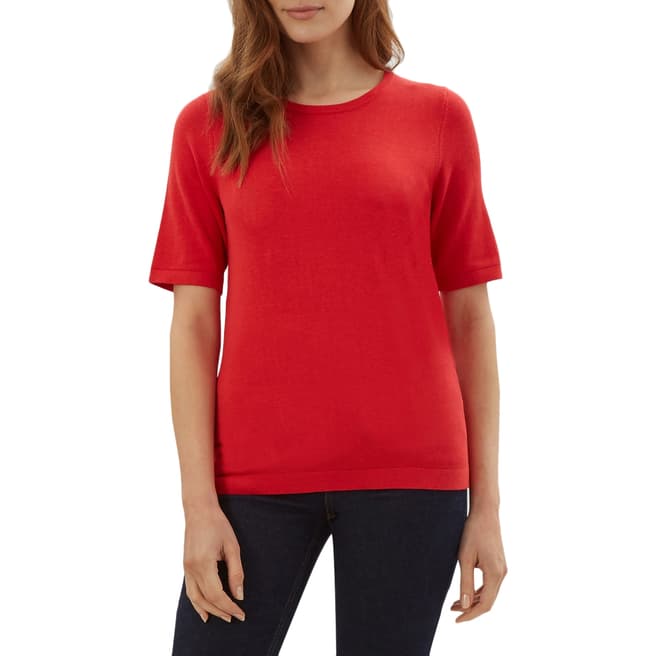 Jaeger Red Knitted T-Shirt