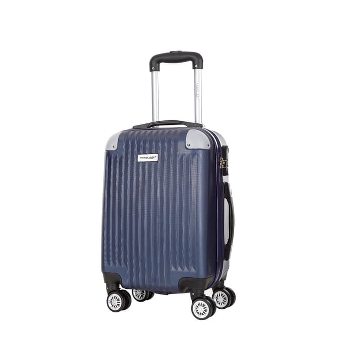 Travel One Marine Blue 8 Wheel Nosara Suitcase 46cm