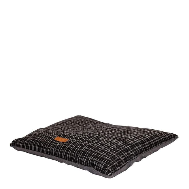 Ralph & Co Charcoal Mix Tweed M Ascot Cushion Dog Bed 80x60cm