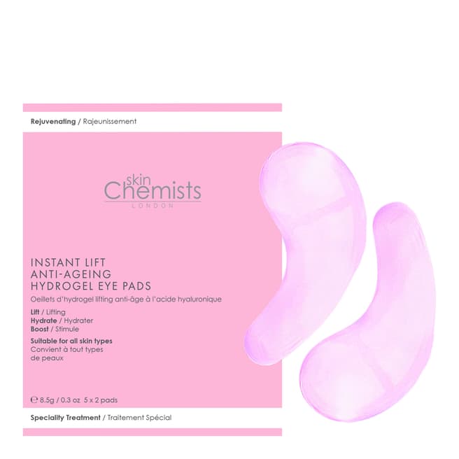 Skinchemists Lifting Hyaluronic Anti-ageing Hydrogel Eye Pads 5 Pack