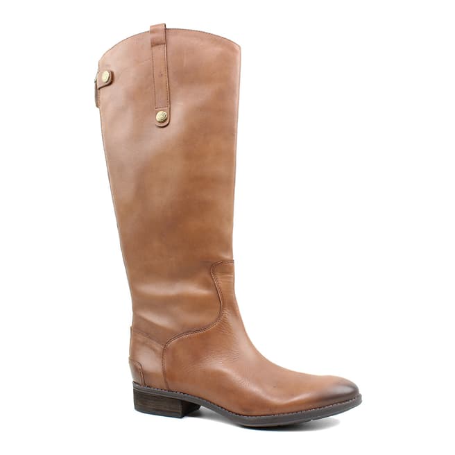 Sam Edelman Brown Leather Penny Riding Boots 