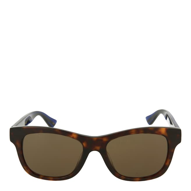 Gucci Men's Brown / Blue Gucci Sunglasses 53mm