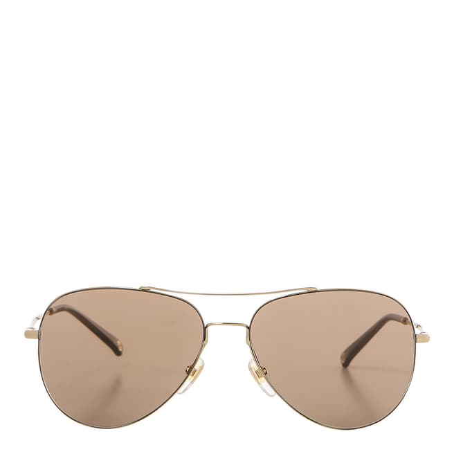 Gucci Men's Gold Aviator Gucci Sunglasses 59mm
