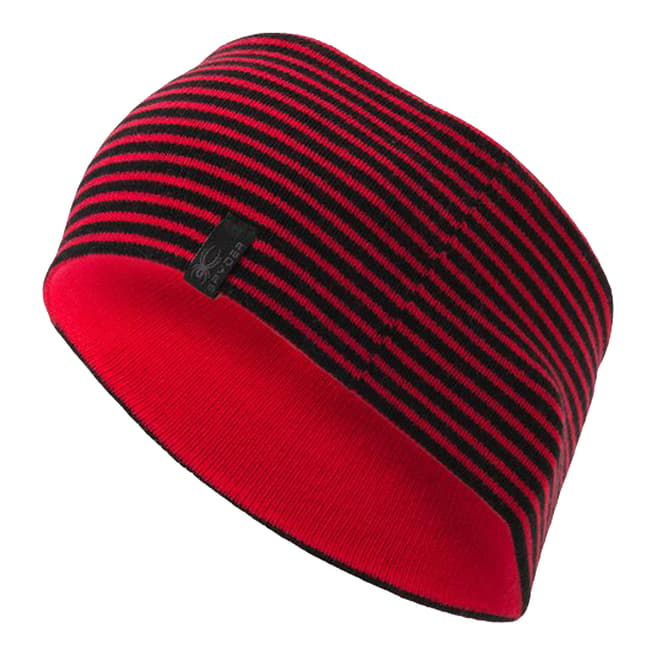 Spyder Red/Black Reversible Headband 