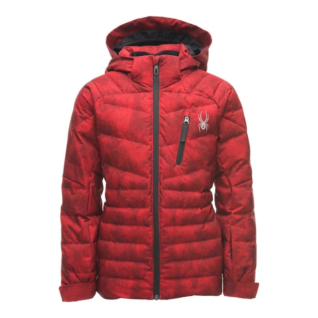 Spyder Kid's Red Impulse Synthetic Down Jacket