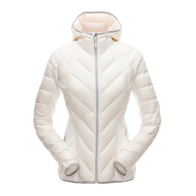 Spyder Women's White Syrround Hybrid Hooded Jacket