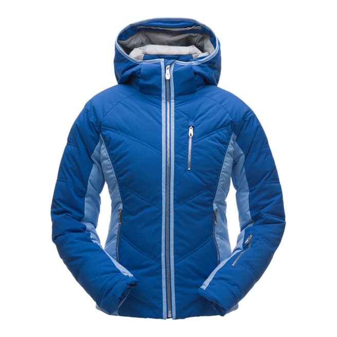 Spyder Women's Blue Fleur Synthetic Down Ski Jacket