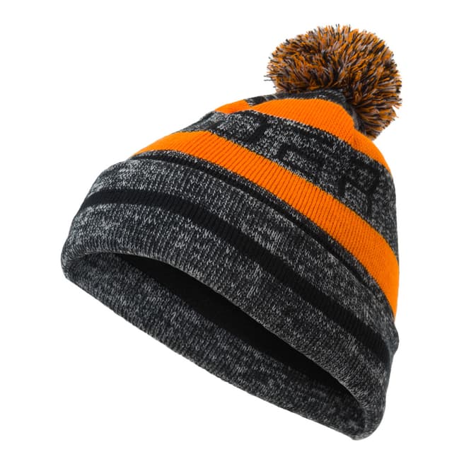 Spyder Kid's Grey/Orange Icebox Pom Hat