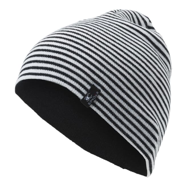 Spyder Kid's Black/White Flux Reversible Hat