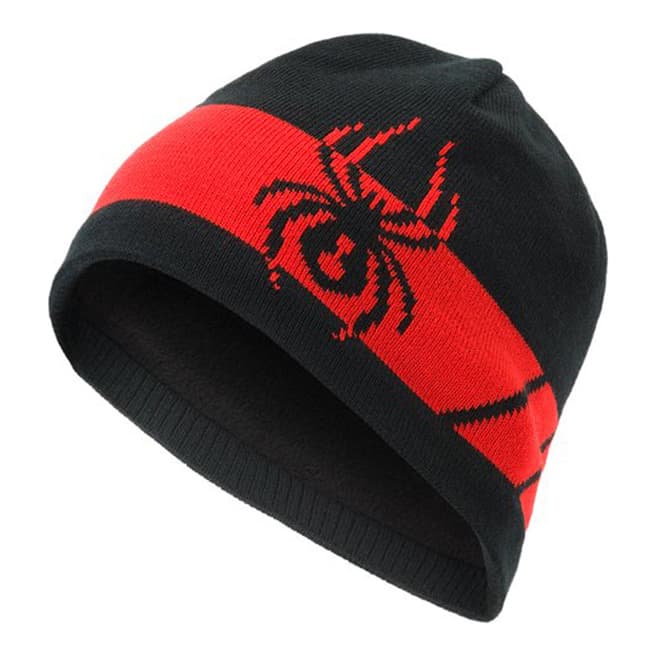 Spyder Men's Black/Red Shelby Hat 