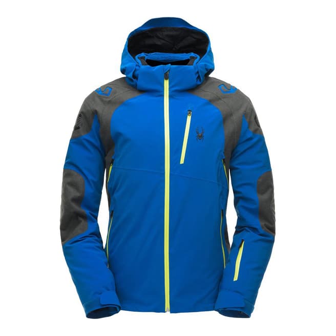 Spyder Men's Blue/Grey Monterosa Ski Jacket 