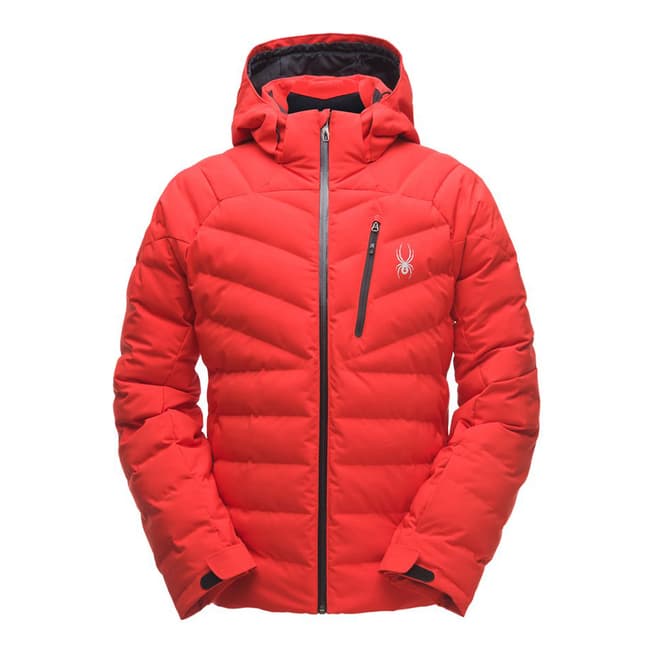 Spyder Men's Red Impulse Synthetic Ski Jacket 