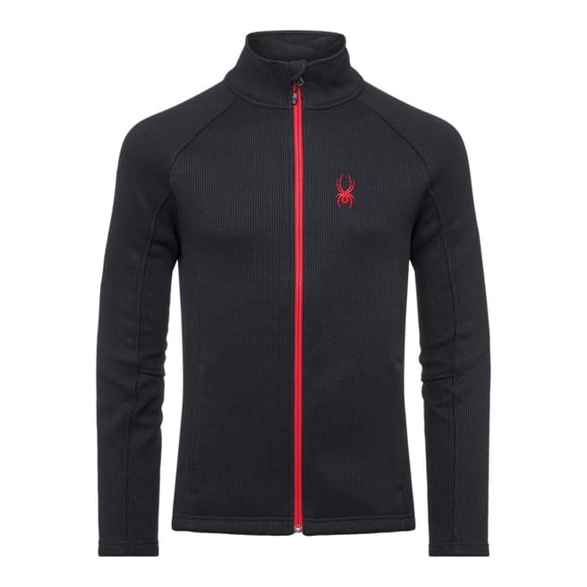 Spyder Men's Black/Red Constant Taileroed Sweat Jacket
