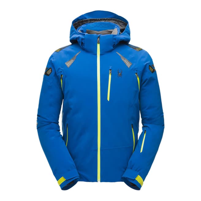 Spyder Men's Blue Pinnacle GTX Ski Jacket