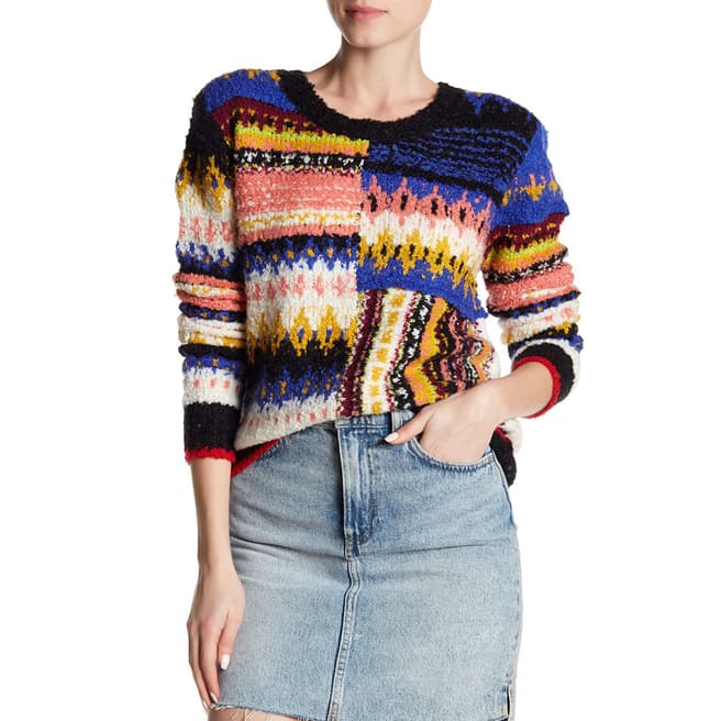 Free People Multi Best Day Ever Sweater