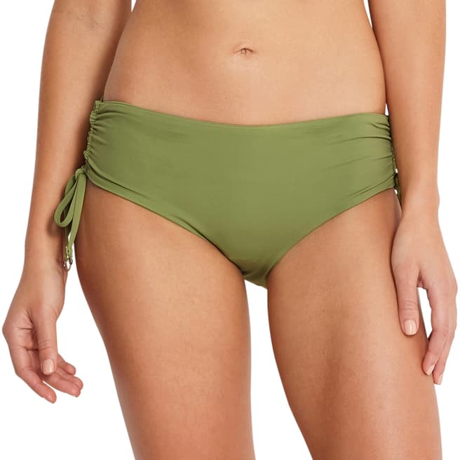 Seafolly Moss Ruched Hipster