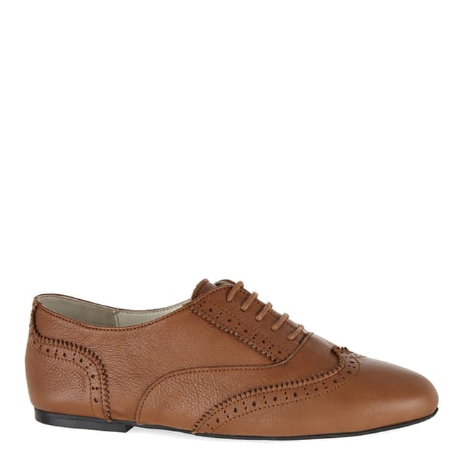 French Sole Tan Leather Cambridge Brogues 