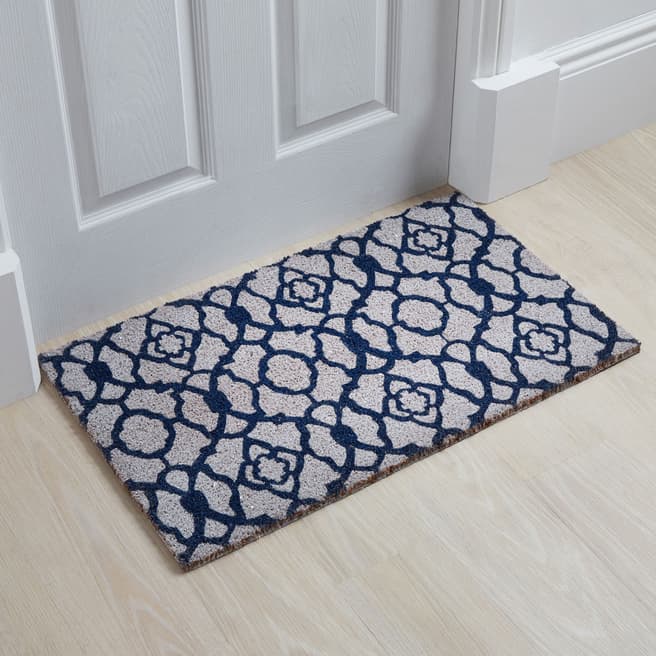 Artsy Doormats Blue Trellis Large Doormat