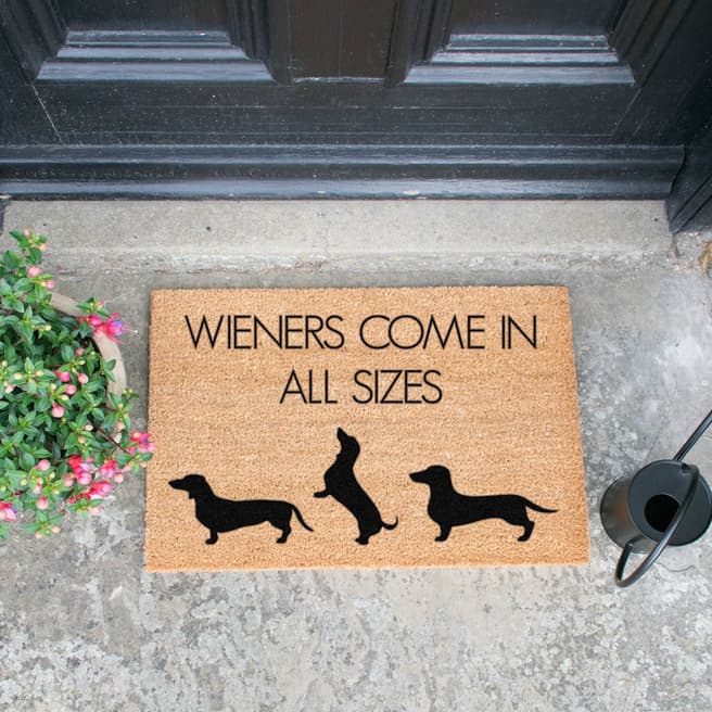 Artsy Doormats Wieners Come In All Sizes Doormat