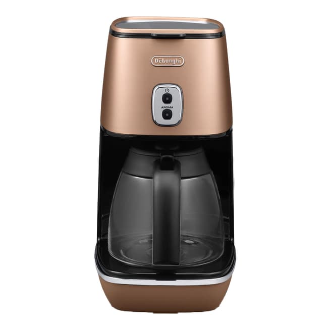 De'Longhi Copper Distinta Filter Coffee Machine, 1.25L