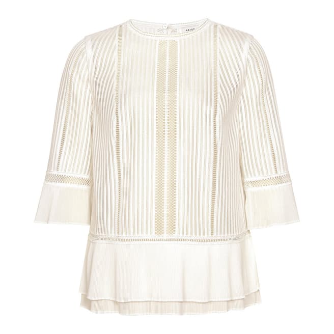 Reiss Ivory Erika Lace Top