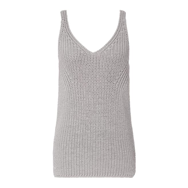 Reiss Grey Gemma Knitted Vest Top