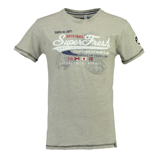 Geographical Norway Grey Jortelo Short Sleeve T-Shirt