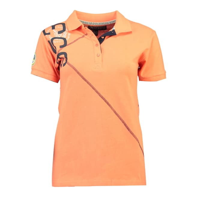 Geographical Norway  Coral Kenvie Short Sleeve Polo