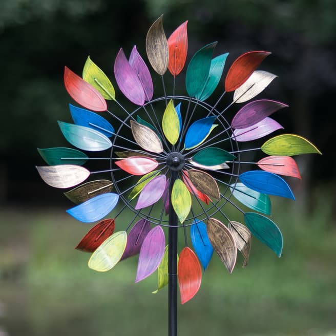 Creekwood Multicolour Dancing Leaves Wind Sculpture