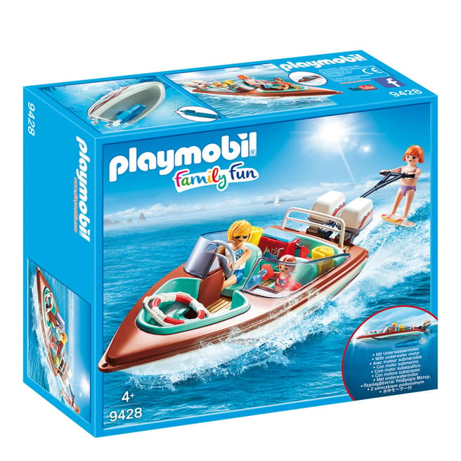 Playmobil Family Fun Floating Speedboat With Underwater Motor