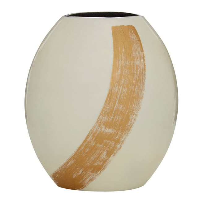 Premier Housewares Alma White/Gold Small Vase 28x32cm