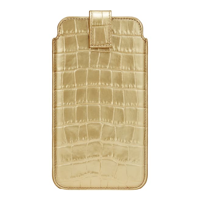 Smythson Gold Mara iPhone 8 Plus Case