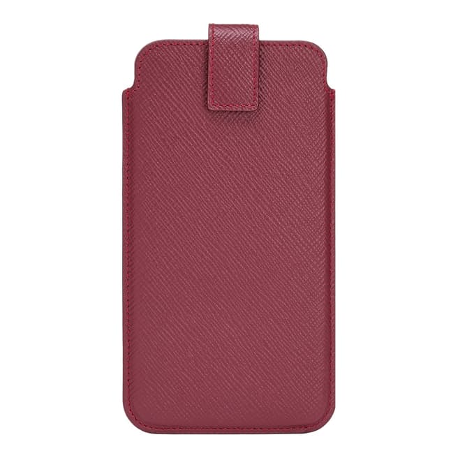Smythson Red Panama iPhone 8 Plus Case