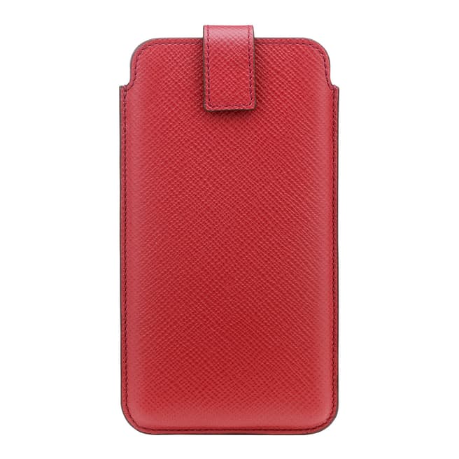 Smythson Red Panama iPhone 7 Plus Case