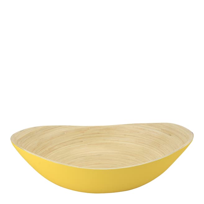 Apollo Housewares Custard Bamboo Long Fruit Bowl