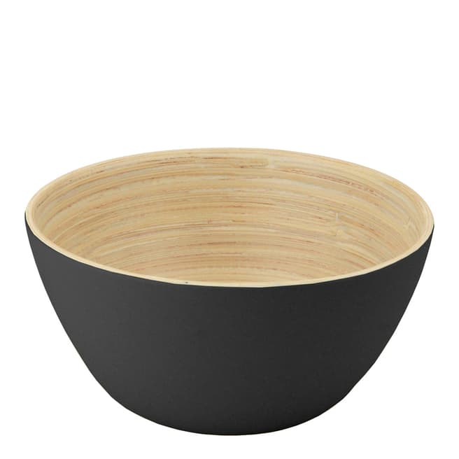 Apollo Housewares Set Of 6 Black Bamboo Snack Bowls