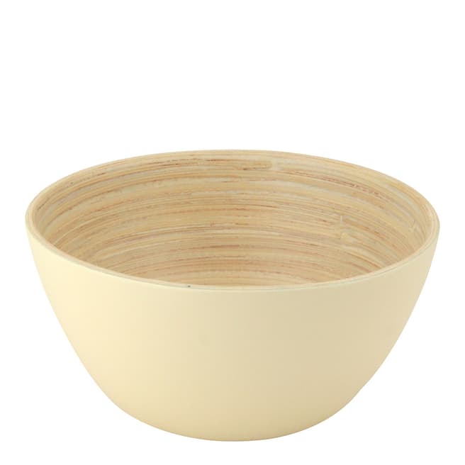 Apollo Housewares Set Of 6 Cream Bamboo Snack Bowls