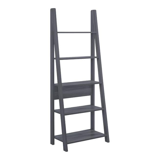 Furniture Interiors Black Tiva Ladder Bookcase