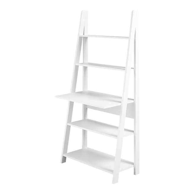 Furniture Interiors White Tiva Desk Ladder