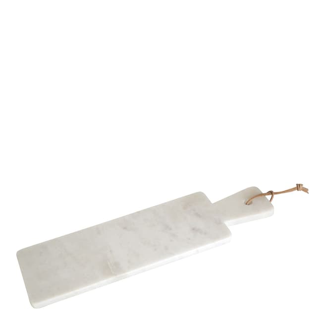 Premier Housewares Off White Marble Rectangular Paddle Board